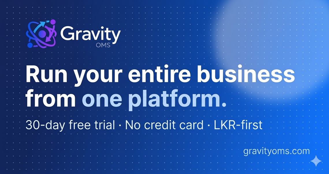 Gravity OMS — Run your entire business from one platform